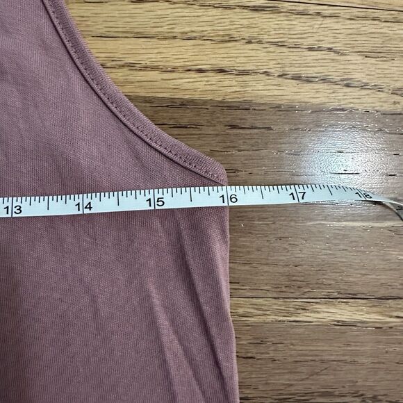 AMERICAN EAGLE Criss-Cross Soft & Sexy Sueded Tank, Blush Pink, MODAL, Sm - Picture 8 of 9